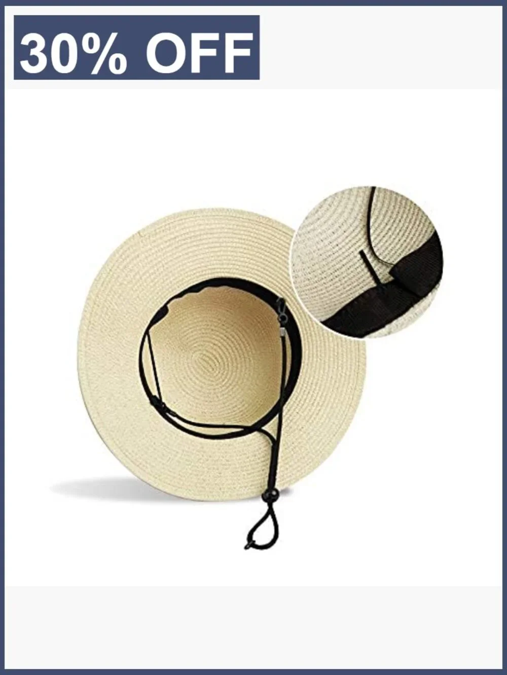 Girls Wide Brim Straw Sun Hat UPF 50+ Packable Beach Summer
